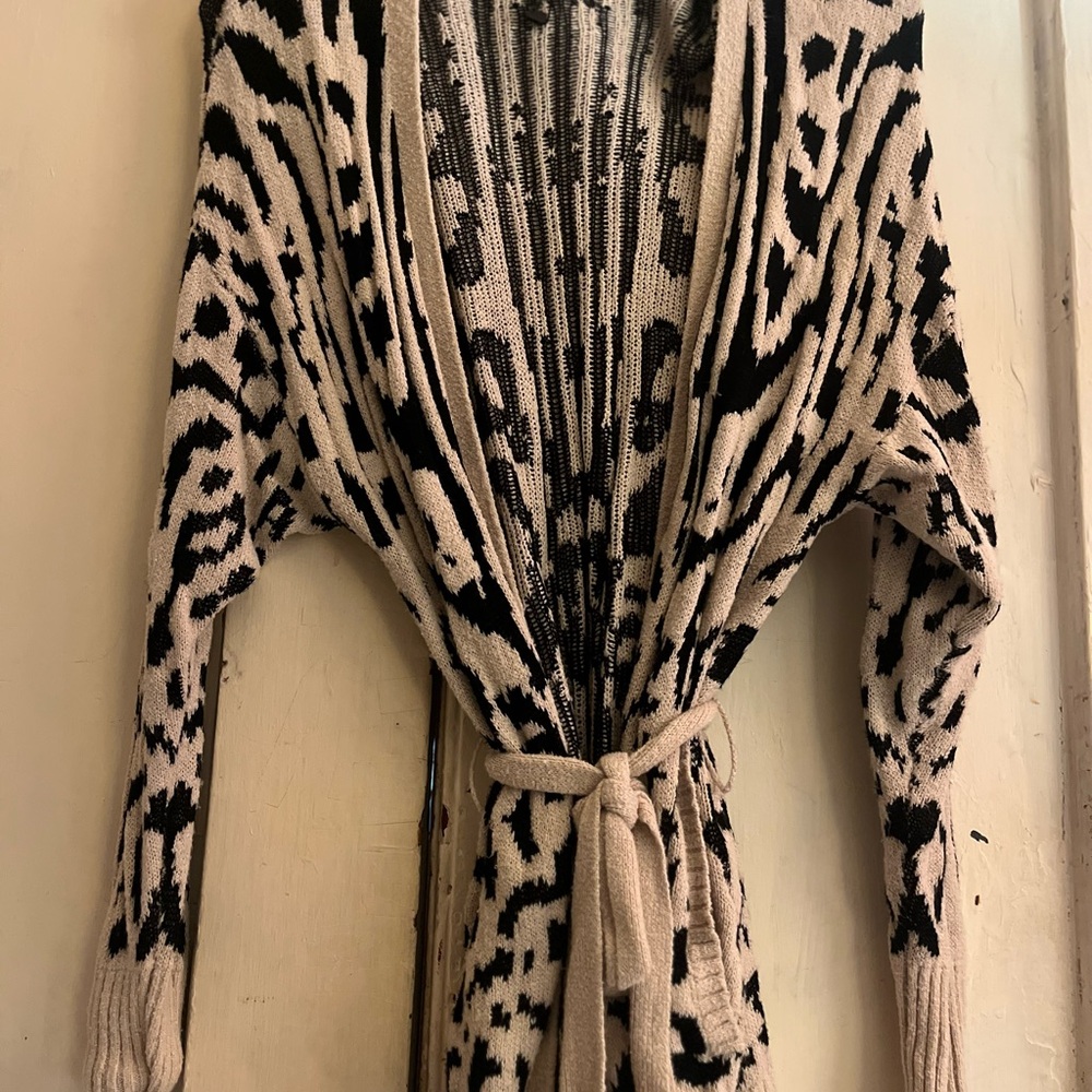 Stylish Beige and Black Women's Sweater